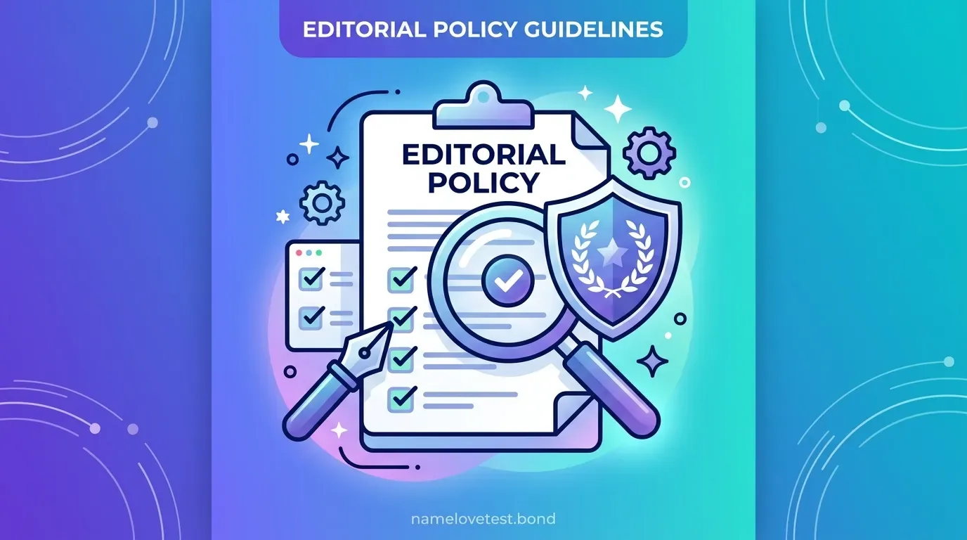 Editorial Policy for Name Love Test: how content is created, reviewed, and maintained